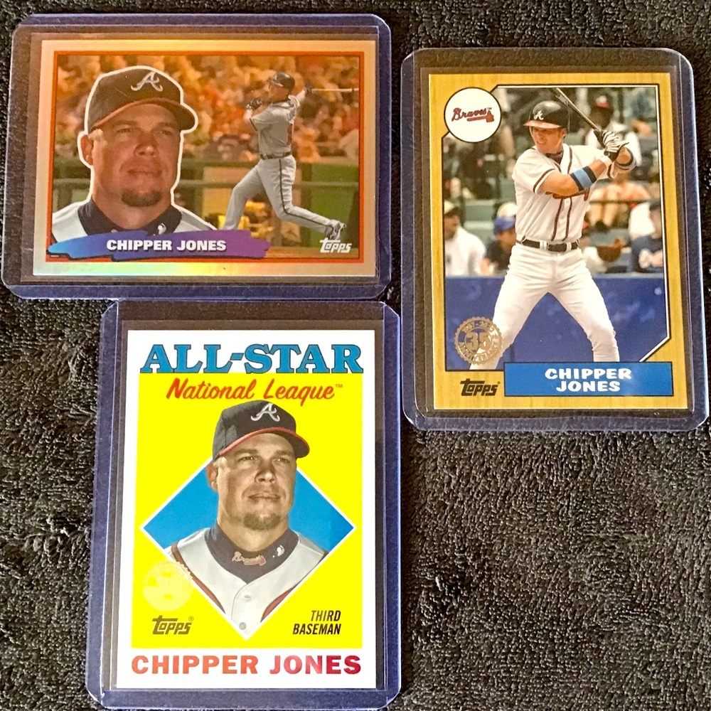 Chipper Jones 2022 Topps Series 1 (35 Anniversary)-Topps Archives Foil B…
